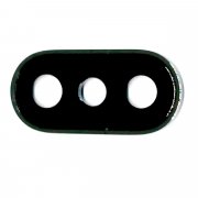 Превью Стекло камеры в сборе с рамкой для Apple iPhone X (черное) &mdash; 2