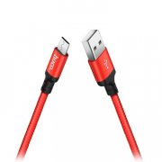 Кабель HOCO X14 Times Speed (USB - micro-USB) (красно-черный) — 3