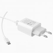Превью Сетевое зарядное устройство HOCO C62A Victoria 2A 2USB с кабелем micro-USB (белое) — 5