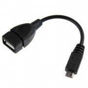 Кабель (переходник) Glossar (OTG - mini-USB) черный — 1