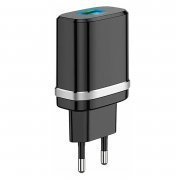 Превью Сетевое зарядное устройство Hoco C12Q USB (черное) &mdash; 4