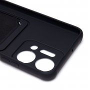 Чехол-накладка - SC304 с картхолдером для Huawei Honor X7a (217940) (черная) — 2