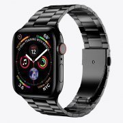 Ремешок - ApW36 металл блочный на застежке Apple Watch 42 mm (черный) — 1