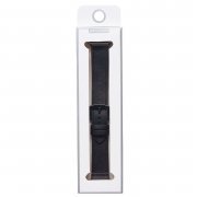 Ремешок - ApW39 Skin Apple Watch 44 mm экокожа (черный) — 2