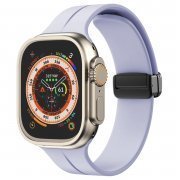 Ремешок ApW29 Apple Watch 44 mm силикон на магните (светло-фиолетовый)