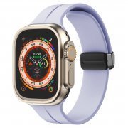 Ремешок - ApW29 для Apple Watch 38 mm силикон на магните (светло-фиолетовый)