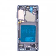 Дисплейный модуль с тачскрином для Samsung Galaxy S21 (G991B) (серый) (OLED)