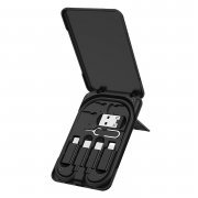 Кабель Hoco U86 (USB - Multi connector) 25см 3A (черный)