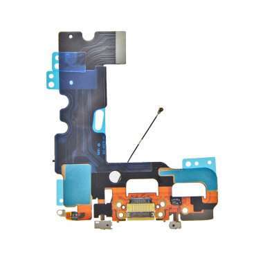 Шлейф для Apple iPhone 7 на разъем зарядки/микрофон (белый) — 1