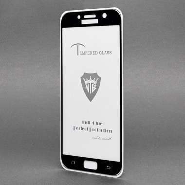 Защитное стекло для Samsung Galaxy A7 (2017) A720F (полное покрытие) (черное) &mdash; 2