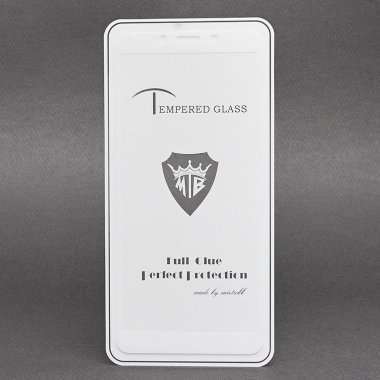 Защитное стекло для Xiaomi Redmi 6A (полное покрытие)(белое) &mdash; 1