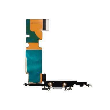 Шлейф для Apple iPhone 8 Plus на разъем зарядки/микрофон (белый) Премиум &mdash; 2