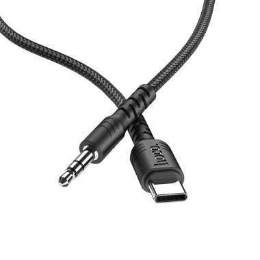 Кабель AUX Hoco UPA-17 (папа-папа) Type-C (черный) &mdash; 4