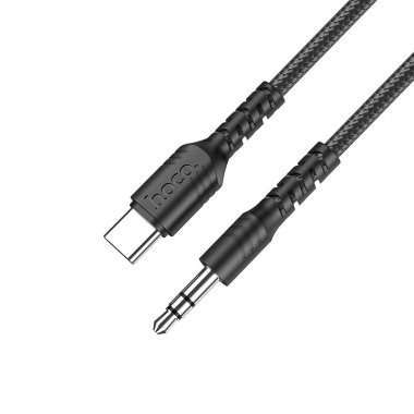Кабель AUX Hoco UPA-17 (папа-папа) Type-C (черный) &mdash; 1