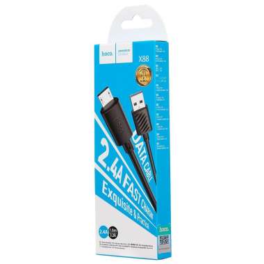 Кабель Hoco X88 (USB - micro USB) 100см (черный) — 3